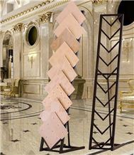 Granite Waterfall Display Racks Quartz Sample Board Waterfall Display Stands Sandstone Racks White-Marble Stands Pakistan-Marble Display Stand Racks