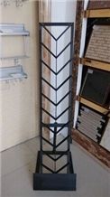 Grey-Marble Stand Racks Mosaic Waterfall Display Stands Granite Stands Limestone Shelf Quartzite-Slabs Artificial Displays Sandstone Racks