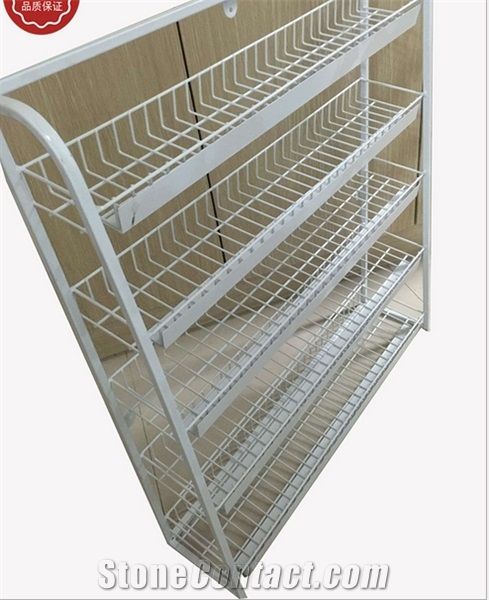 High Quality Attractive Sliding Standing Display Racks for Hardwood Marble Ceramic Tile Granite Mosaic Quartz Onyx Limestone Sandstone Travertine Basalt Slab Gravel Slate Building Materials