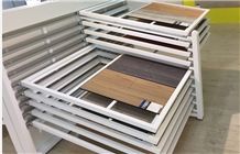Labradorite Display Racks Mosaic Granite Stands Marble Stand Racks Tile Display Racks Exhibition Stand Design Black-Granite Display Racks