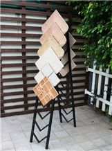 Limestone Stands Tile Display Racks Mosaic Racks Slab Display Stands Sample Board Display Racks Ceramic Tile Shelf Quartz-Stone Display Rack Stands