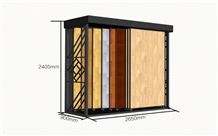 Marble Flower Stands Limestone Shelf Quartz Sample Board Display Stands Exhibition Stand Design Racks Quartzite-Slabs Displays Crema Marfil Standard Marble Display Stand Rack