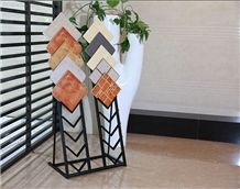 Marble Waterfall Display Racks Sandstone Displays Tile Display Racks Quartz Waterfall Display Stands Mosaic Racks Quartzite-Slabs Stands Ganite-Tiles Waterfall Display Racks