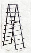 Metal Basalt Display Racks Crema Marfil Standard Marble Stands Granite Sample Board Display Stand Racks Sandstone Exhibition Racks