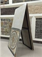 Metal Basalt Display Racks Crema Marfil Standard Marble Stands Granite Sample Board Display Stand Racks Sandstone Exhibition Racks