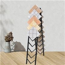 Metal Basalt Display Racks Ganite-Tiles Stand Racks White-Marble Display Stands Quartzite-Slabs Artificial Displays Tile Display Racks