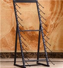 Metal Basalt Display Racks Granite Sample Board Display Stand Racks Limestone Shelf White-Marble Display Stands Sandstone Exhibition Racks