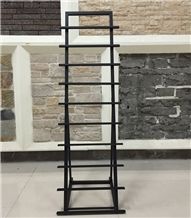 Metal Basalt Display Racks White-Onyx Displays Crema-Marfil Stands Limestone Shelf Granite Sample Board Display Stand Racks Beige-Marble Display Stand Racks