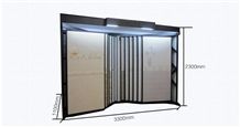 Metal Display Racks Brazil-Granite Display Stand Racks Grey-Marble Stand Racks Mosaic Display Stands Laminate Flooring Stone Displays
