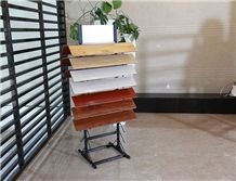 Metal Display Racks Brazil-Granite Waterfall Display Stand Racks Grey-Marble Waterfall Stand Racks Mosaic Display Stands Laminate Flooring Stone Displays