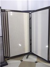 Metal Display Racks Crema Marfil Standard Marble Stands Black-Galaxy-Granite Displays Sample Board Display Racks