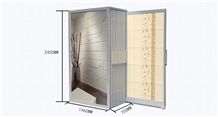Metal Display Racks Crema-Marfil Stands Countertops Display Racks Mosaic Exhibition Stands