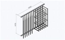 Metal Display Racks Crema-Marfil Stands Quartz-Stone Display Racks Beige Flower Stands Tile Racks Black-Granite Display Stands Limestone Stands