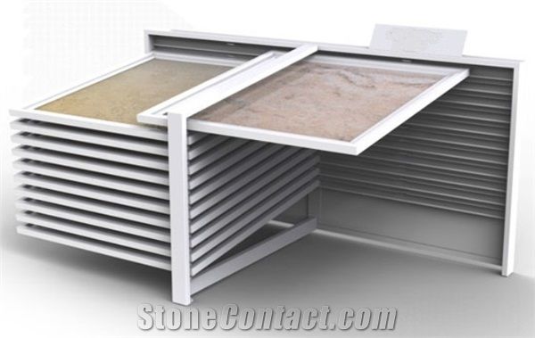Metal Display Racks Granite Stands Sample Board Display Racks Stone Homes Displays Countertops Display Racks Exhibition Stands White-Marble Displays