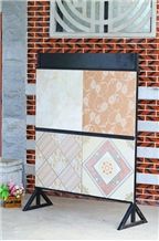 Metal Display Racks Laminate Flooring Stone Displays Green-Marble Display Cases Tile Sample Display Racks White-Onyx Displays Mosaic Tile Displays