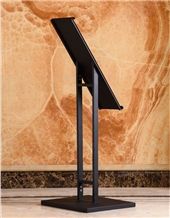 Metal Display Racks Limestone Displays Tile Sample Display Racks Ceramic Tile Display Racks White-Onyx Displays Mosaic Racks Labradorite Racks