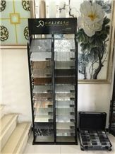 Metal Display Racks Sample Board Display Racks Onyx Displays White-Granite Display Racks Mosaic Tile Displays Granite Sample Boards Display Stand Racks