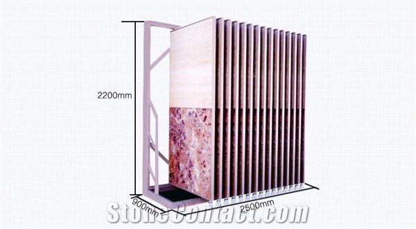 Metal Display Racks Slab Display Racks Granite Flower Stands Exhibition Stand Design Black-Granite Racks Waterfall Display Shelf Granite Flower Stands