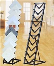 Metal Display Stand Racks Quartz Sample Board Display Stands Granite Display Stands Nepal-Marble Stone Slab Racks