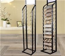 Metal Display Stand Racks Quartzite-Slabs Stands Blue-Marble Display Rackstile Display Racks Countertops Displays Ceramic Tile Retailers