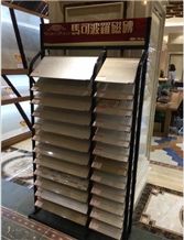 Metal Display Stand Racks White-Marble Stands Limestone Displays Tiles Displays Quartz Racks Slate Stands Granite-Slabs Display Stands