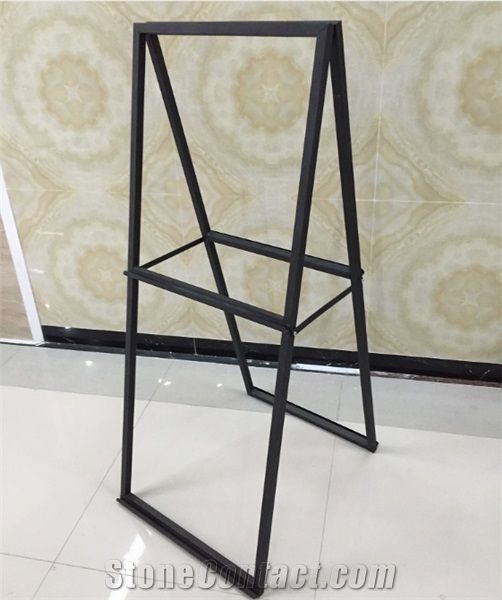 Metal Displays Brown Flower Display Stands Marble Shelving Racks Tile Display Racks Landscaping Stand Racks Ceramic Tile Shelf Crema-Marfil Stands