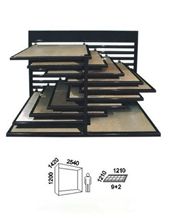 Metal Exhibition Display Racks Black-Galaxy-Granite Displays Quartzite Stands Limestone Onyx Exhibition Stands Quartzite Grey Flower Stands