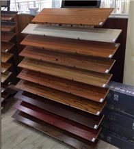 Metal Exhibition Display Racks Ceramic Display Racks Crema Marfil Standard Marble Stands Quartzite Stands Granite Sample Board Display Stand Racks