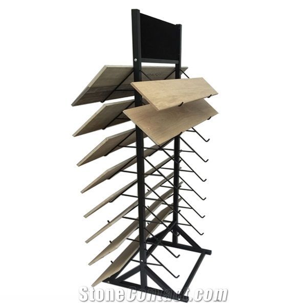 Metal Exhibition Display Racks Ceramic Display Racks Crema Marfil Standard Marble Stands Quartzite Stands Slate Display Racks Beige-Marble Stand Racks