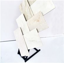 Metal Exhibition Display Racks Floor Waterfall Display Rack Rotating Spinning Tile Display Racks for Granite Marble Quartz Mosaic Limestone Building Materials