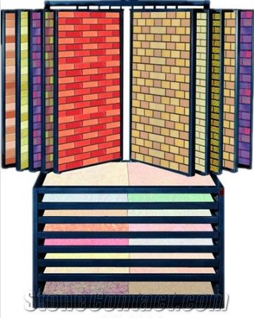 Metal Exhibition Display Racks Laminate Flooring Display Stands Quartz Sample Board Display Stand Racks Tile Slate Displays