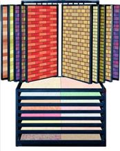 Metal Exhibition Display Racks Laminate Flooring Display Stands Quartz Sample Board Display Stand Racks Tile Slate Displays