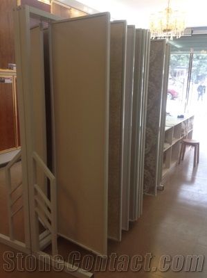 Metal Exhibition Display Racks Limestone Shelf Quartzite-Slabs Artificial Displays Onyx Exhibition Stands Quartzite Grey Flower Stands