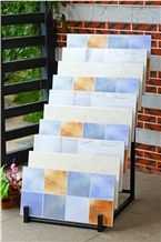 Metal Exhibition Display Racks Nepal-Marble Stands Quartz Sample Board Display Stands Black-Galaxy-Granite Displays Sandstone Exhibition Racks