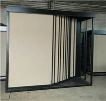 Metal Floor Ceramic Tile Display Frame Rotating Ceramic Tile Display Floor Tile Sample Shelf for Ceramic Marble Granite Limestone Quartz Mosaic Building Materials