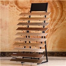 Metal Hardwood Display Stand Racks Mosaic Tile Displays White-Onyx Displays Marble-Stairs Display Stand Racks Ceramic Tile Display Racks