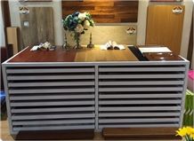 Metal Quartz Display Stand Racks Beige-Marble Stands Stone Sample Display Racks Tile Exhibition Displays