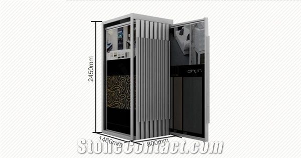 Metal Quartz Sample Board Display Stand Racks Beige Flower Racks Tile Slate Displays Beige-Marble Stands Sandstone Flower Stands Floor Displays