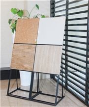Metal Quartz Sample Board Display Stand Racks Marble Flower Stands Exhibition Stand Design Racks
