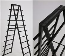 Metal Quartz Sample Board Display Stand Racks Quartz-Stone Display Racks Beige Flower Stands Limestone Racks