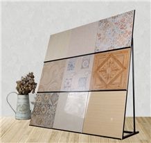 Metal Quartz Sample Board Display Stand Racks Sandstone Racks Limestone Onyx Exhibition Stands Ganite-Tiles Racks Quartz Display Stands