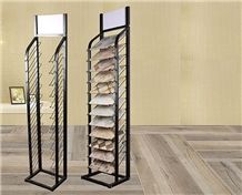 Metal Quartz Sample Board Display Stand Racks Tile Slate Displays Sandstone Exhibition Racks Tile Exhibition Displays Limestone Onyx Exhibition Stands