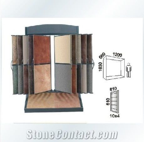 Metal Quartz Sample Board Display Stand Racks Tile Slate Displays Sandstone Flower Stands Floor Displays Sandstone Exhibition Racks Tile Exhibition Displays