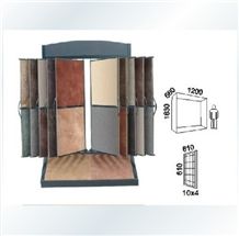 Metal Quartz Sample Board Display Stand Racks Tile Slate Displays Sandstone Flower Stands Floor Displays Sandstone Exhibition Racks Tile Exhibition Displays