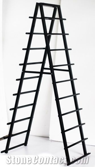 Metal Quartz Sample Board Display Stand Racks Yellow Flower Stands Granite Display Racks Beige-Marble Stands Mosaic Tile Displays