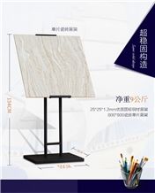 Metal Showroom Tile Display Metal Floor Tile Display Shelf Show Stand Wing Tile Sample Stands Spinning Tile Sample Board Frame for Ceramic Marble Granite