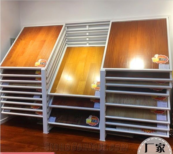 Metal Stone, Hardwood Sample Frame Display Stands