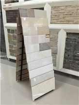Metal Tile Display Stand Racks Black-Granite Displays Landscaping Stand Racks Ceramic Tile Shelf Displays Quartz-Stone Stands