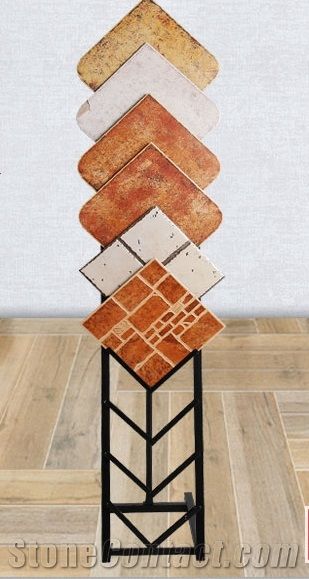 Metal Tile Display Stand Racks Ceramic Tile Shelf Tile Display Cases Translucent Displays Onyx Stand Racks