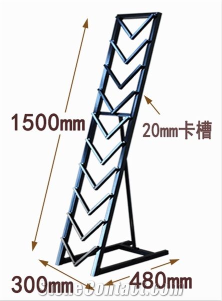 Metal Tile Display Stand Racks Marina Stands Quartz-Stone Stands Ganite-Tiles Displays Onyx Display Racks Slate Stands Marble Stands